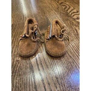 Baby Toddler Minnetonka Classic Fringe Softsole Boot Moccasins Size 3
